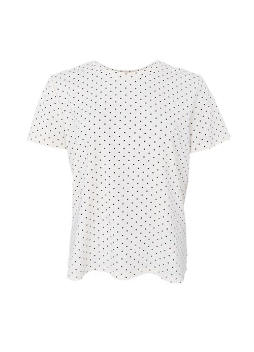 BLACK COLOUR T-SHIRT, BCMAYRA TEE, OFF WHITE