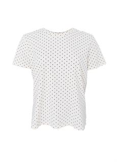 BLACK COLOUR T-SHIRT, BCMAYRA TEE, OFF WHITE