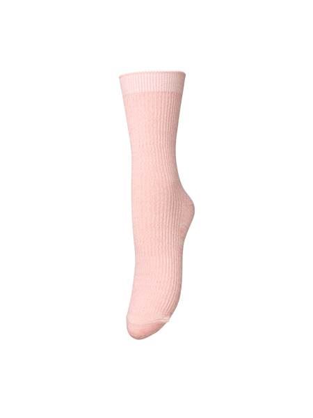 BECK SÖNDERGAARD STRØMPE, MELA COTTA SOCK, CASHMERE ROSE