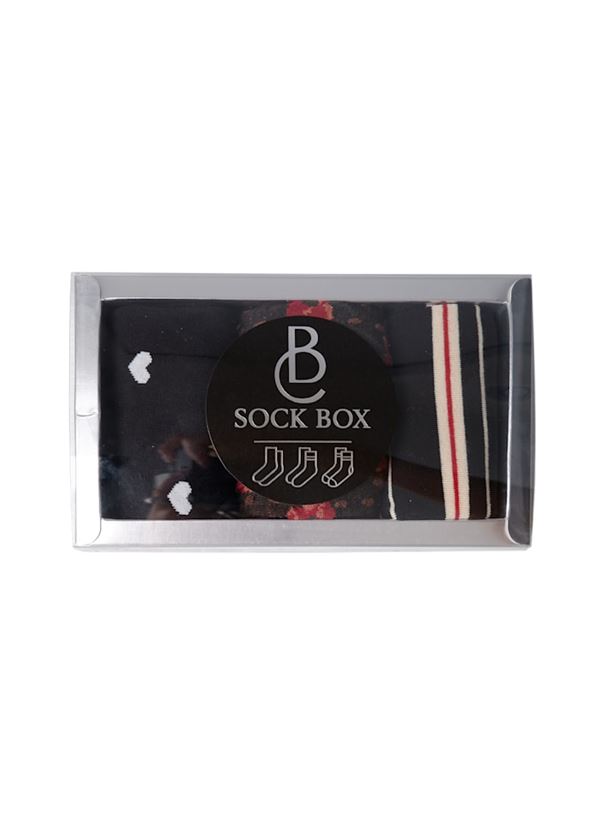 BLACK COLOUR STRØMPER, BCSOCK BOX, BLACK
