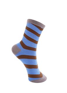 BLACK COLOUR STRØMPER, BCYESENIA SOCK, BLUE/BROWN
