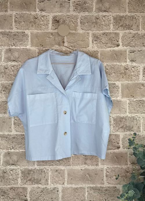 CABANA LIVING SKJORTE, MAGMA 60398, CIELO