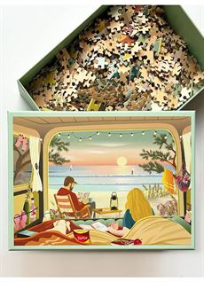 VISSEVASSE PUSLESPIL,CAMPER BY THE OCEAN, 1000 BRIKKER