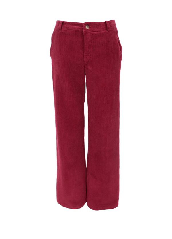 BLACK COLOUR BUKSER, BCCORA CORDUROY BOX PANT, WINE