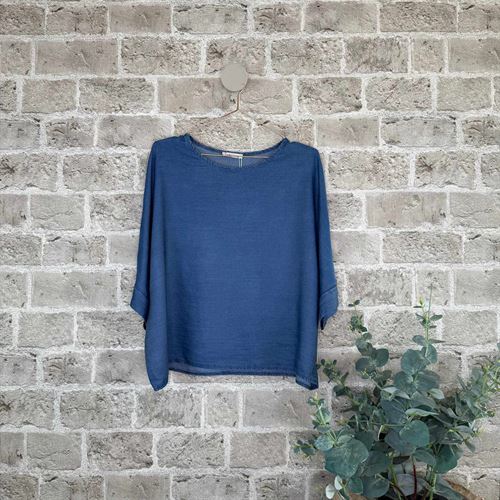 CABANA LIVING BLUSE, VATSI 22815, MEDIUM DENIM