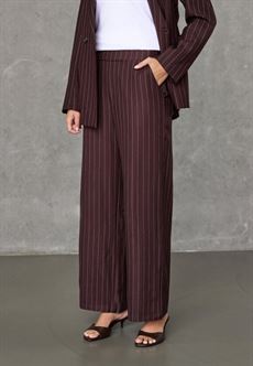 LOVE & DIVINE BUKSER, LOVE1024-65, BROWN PINSTRIPES