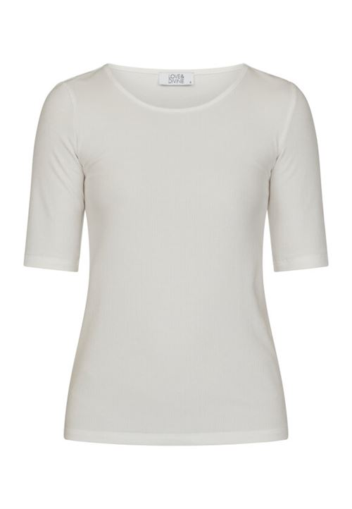 LOVE & DIVINE T-SHIRT, LOVE1119, OFF WHITE