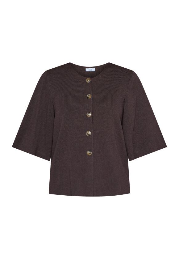 LOVE & DIVINE CARDIGAN, LOVE 1490, CHOCOLATE