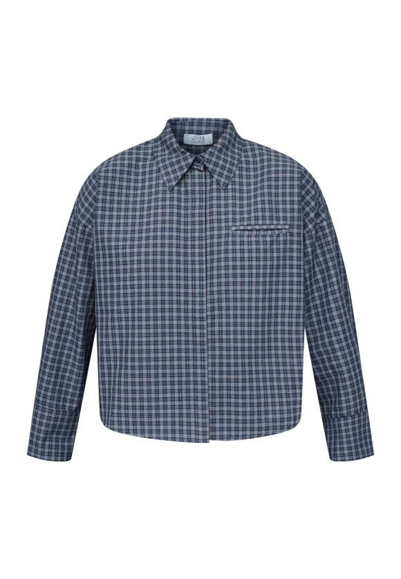 LOVE & DIVINE SKJORTEN, LOVE 1495-2, NAVY CHECK