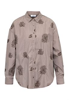 LOVE & DIVINE SKJORTE, LOVE1516, BROWN STRIPE