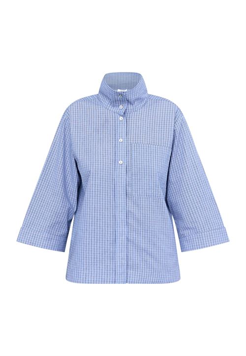 LOVE & DIVINE SKJORTE, LOVE1523, BLUE CHECK