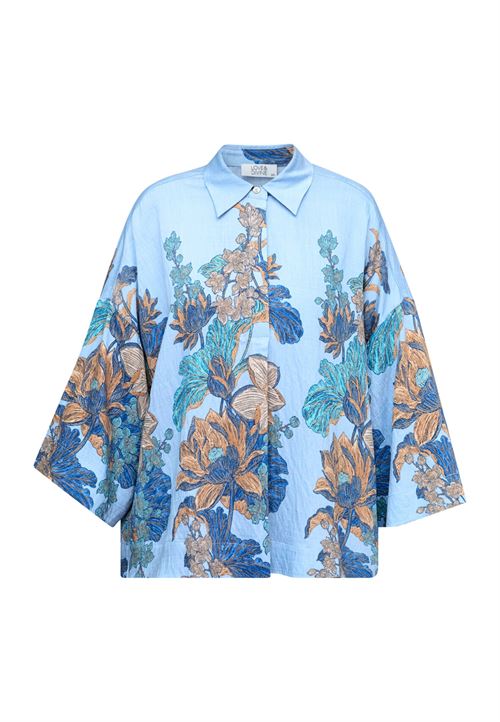 LOVE & DIVINE SKJORTE, LOVE1553, BLUE PAISLEY