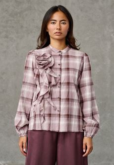 LOVE & DIVINE SKJORTE, LOVE1654, ROSE CHECK
