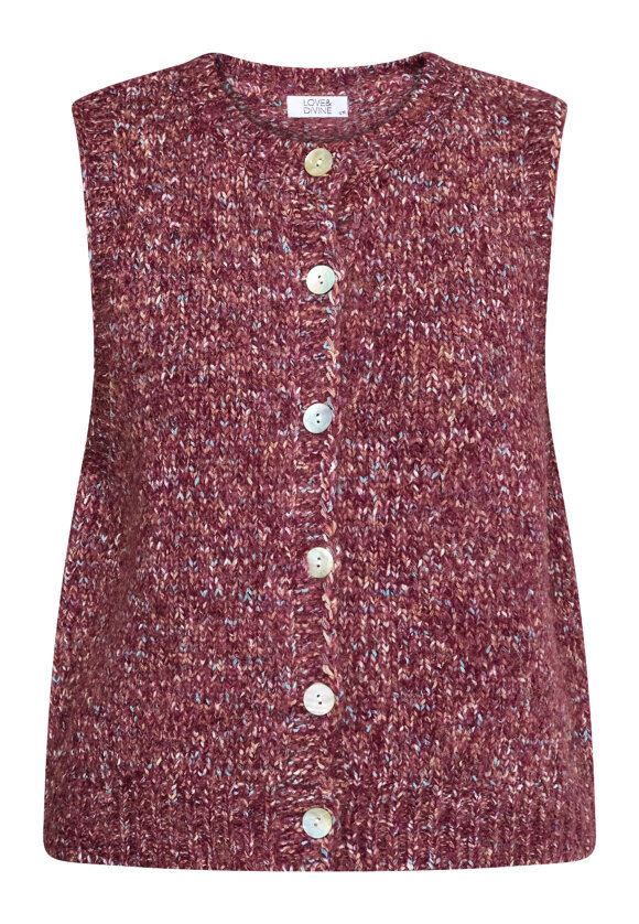 LOVE & DIVINE VEST, LOVE1658, BORDEAUX MEL.