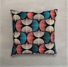 MITOMITO PUDE, PUDE MARJANI 46X46 CM, TURKISGRØN, BRUN,  KORALRØD,  BEIGE