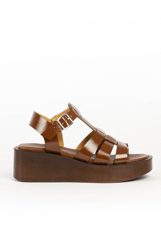 BUKELA SANDAL, MAYA SANDAL, COGNAC