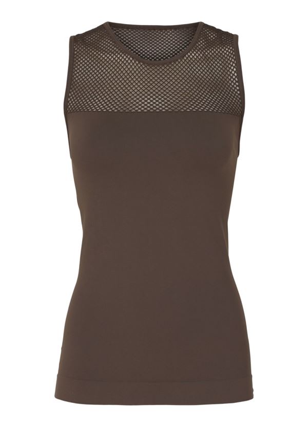 TIM OG SIMONSEN TOP, MESH TOP, ARMY GREEN