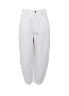 BLACK COLOUR BUKSER, BCIZZY BARREL PANT, OFF WHITE