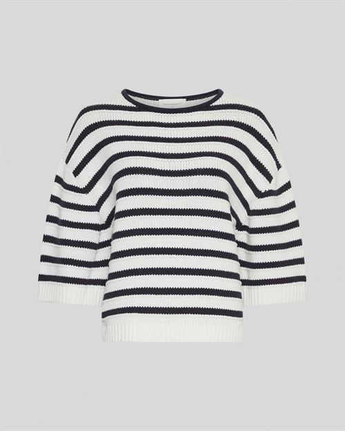 MSCH COPENHAGEN PULLOVER, MSCHLEIKA JILLENA 3/4 PULLOVER STP, EGRET/SKY
