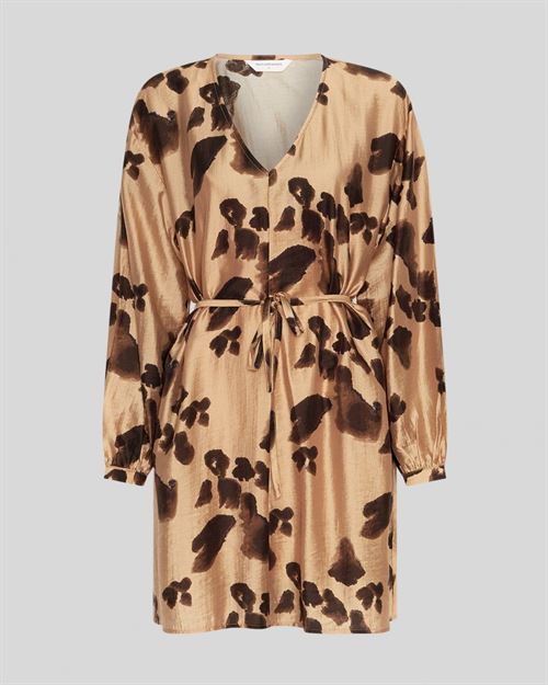 MSCH COPENHAGEN KJOLE, MSCHNILLA ROMINA SHORT DRESS, ICED COFFEE LEO