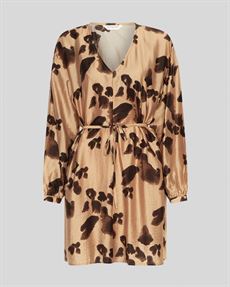 MSCH COPENHAGEN KJOLE, MSCHNILLA ROMINA SHORT DRESS, ICED COFFEE LEO