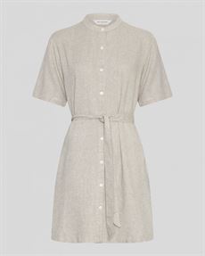 MSCH COPENHAGEN SKJORTEKJOLE, MSCHPENNIE GINIA 2/4 SHIRT DRESS, SAND