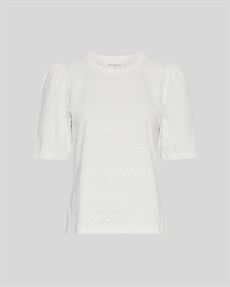 MSCH COPENHAGEN T-SHIRT, MSCHELMIRA PUFF TEE, EGRET