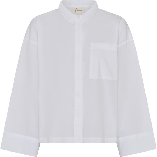 FRAU SKJORTE, NICE WIDE SLEEVE SHIRT, BRIGHT WHITE