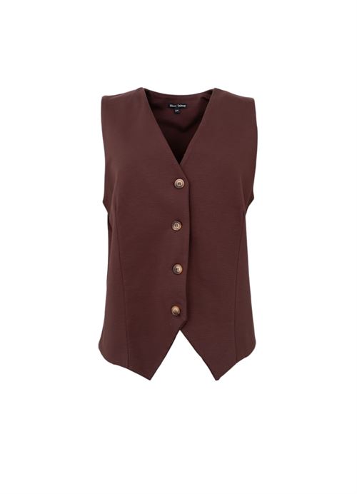 BLACK COLOUR VEST, BCDAVI CASUAL VEST, COFFEE
