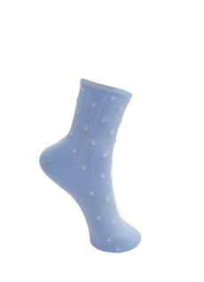 BLACK COLOUR STRØMPER, BCAMORA SOCK, LT. BLUE