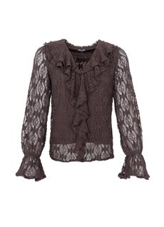 BLACK COLOUR BLUSE, BCAISHA LACE BLOUSE, COFFEE