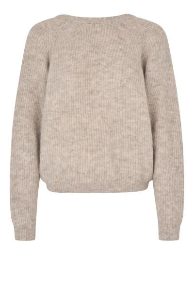 SECOND FEMALE STRIK, FLARE KNIT, DARK BEIGE MELANGE