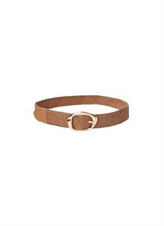 BLACK COLOUR BÆLTE, BCALF WAIST BELT, CAMEL