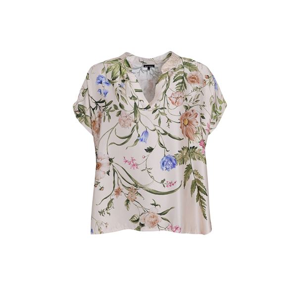 BLACK COLOUR BLUSE, BCZENNIA BLOUSE, CHAMPAGNE FLOWER