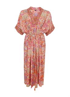 BLACK COLOUR KJOLE, BCLUNA KAFTAN TIE DRESS, PACIFIQUE ORANGE