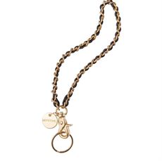 DEPECHE NØGLERING, SHORT CHAINKEYHANGER, GOLD PLATINO