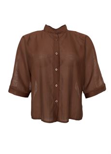 BLACK COLOUR SKJORTE, BCCARLA LACE SHIRT, HAZELNUT (FORUDBESTILLING)