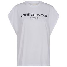 SOFIE SCHNOOR T-SHIRT, S221341 T-SHIRT, WHITE