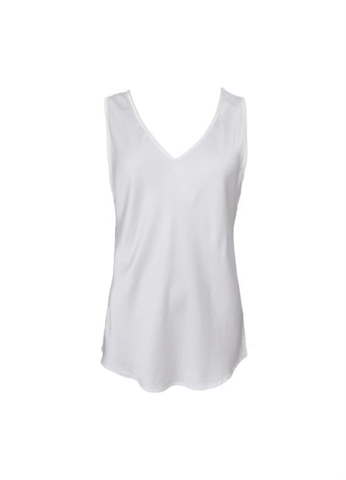 BLACK COLOUR TOP, BCMABEL DOUBLE V-NECK TOP, OFF WHITE (FORUDBESTILLING)