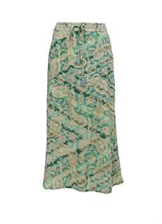 BLACK COLOUR NEDERDEL, BCLUNA REGULAR SKIRT, FLORAL GREEN