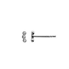 STINE A ØRERING, THREE DOTS EARRING PIECE SILVER