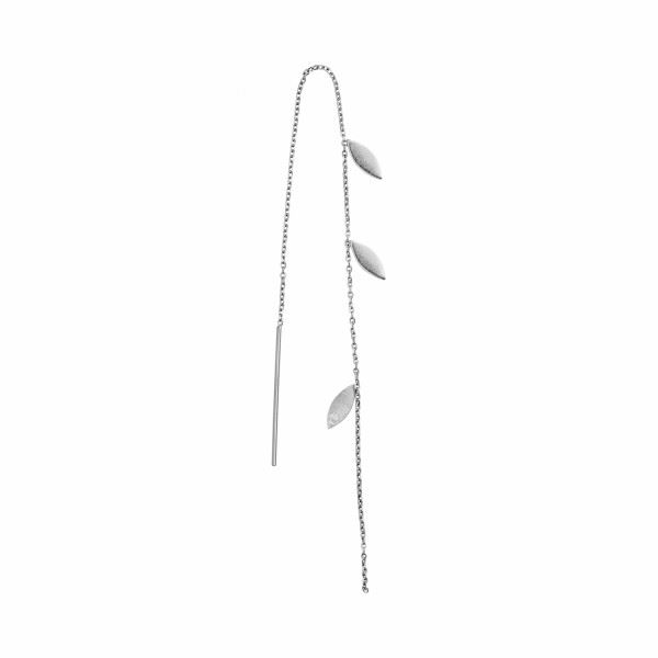 STINE A ØRERING, THREE LEAVES EARRING PIECE, SILVER