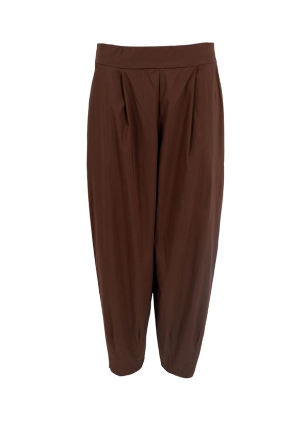 BLACK COLOUR BUKSER, BCDAVINA BARREL PANT, COFFEE