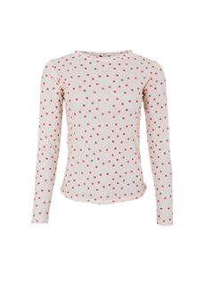 BLACK COLOUR MESH BLUSE, BCANNIE MESH BLOUSE, RED DOT