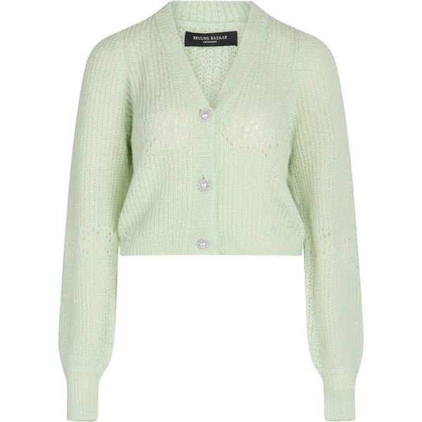 BRUUNS BAZAAR CARDIGAN, VINCA ABRIL CARDIGAN, DEW GREEN