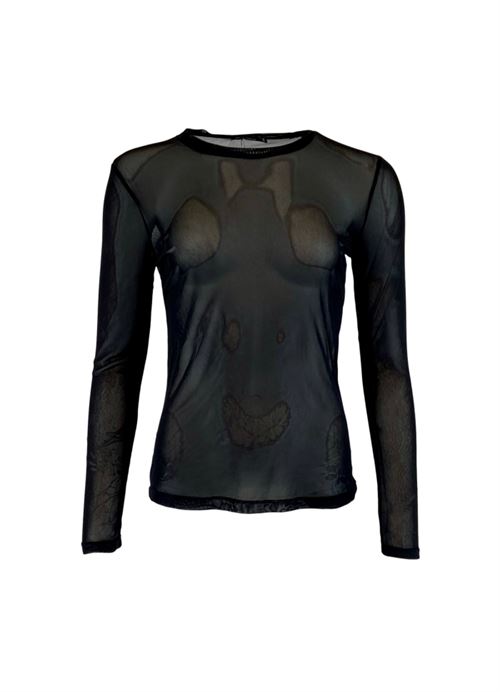 BLACK COLOUR MESH BLOUSE, BCANNIE MESH BLOUSE, BLACK