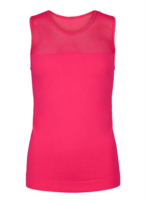 TIM OG SIMONSEN TOP, MESH TOP, CERISE