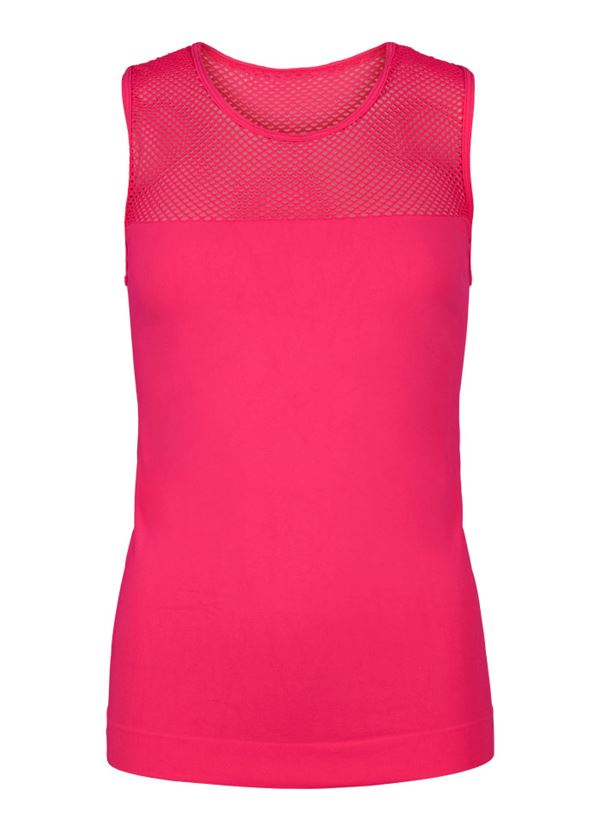 TIM OG SIMONSEN TOP, MESH TOP, CERISE