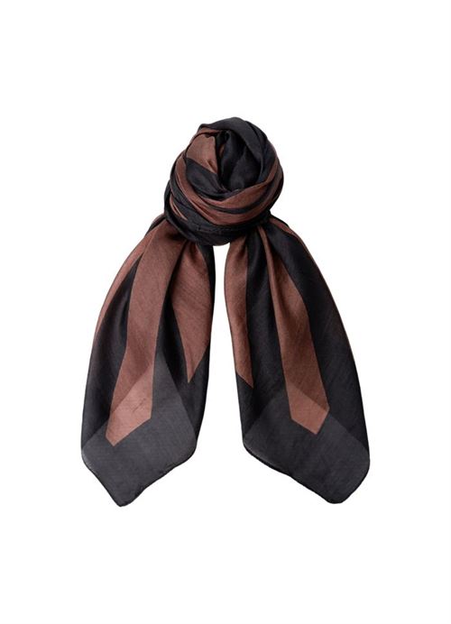 BLACK COLOUR TØRKLÆDE, BCNALIRA SILK SCARF, MOCCA