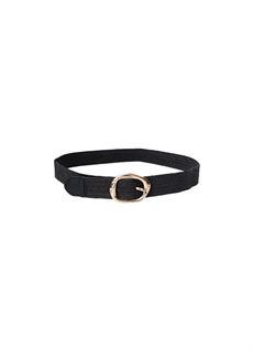 BLACK COLOUR BÆLTE, BCALF WAIST BELT, BLACK